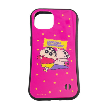 iPhoneケース 13/14/15 集合 しんちゃん＆ぶりぶりざえもん