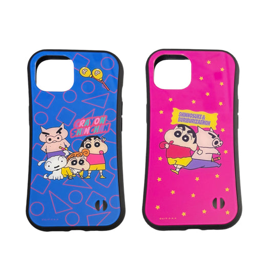 iPhoneケース 13/14/15 集合 しんちゃん＆ぶりぶりざえもん