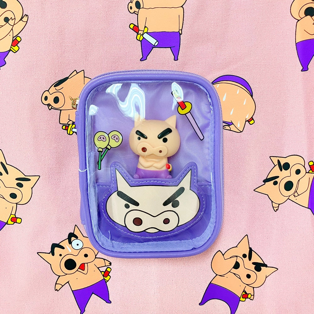 クリアマルチケース ぶりぶりざえもん／アクションしんちゃん